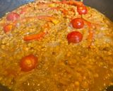 A picture of step 5 of Tofu and Red Lentil Curry.