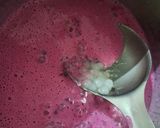 A picture of step 6 of Pink Dragon fruit Sago pudding dessert.