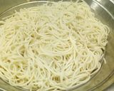 A picture of step 3 of Chicken noodles.