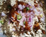 A picture of step 2 of Sattu Makha / Sattu Chokha.