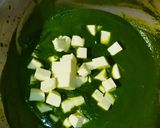 A picture of step 4 of Palak paner.