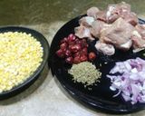 A picture of step 1 of Shami kabab.