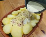 Foto del paso 11 de la receta: Patatas al horno con bacon y guisantes