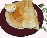 A picture of step 4 of Dosai with jowar flour.