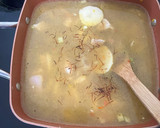 Foto del paso 2 de la receta: Sopas de jamón, pollo, papas y fideos cabello de ángel