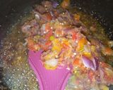A picture of step 1 of Scrambled tofu and minced meat sauce.