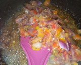 A picture of step 1 of Scrambled tofu and minced meat sauce.