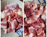 Hình bước làm 1 của món Dưa cải chua xào thịt heo