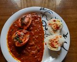 A picture of step 14 of Egg masala.