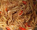 Foto langkah ke 5 dari resep Tumis pepaya muda serut.