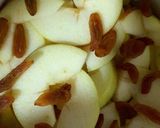 Hình bước làm 4 của món Mực nướng táo pho mát