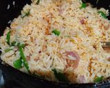 शेजवान फ्राईड राईस (schezwan fried rice recipe in Hindi) रेसिपी चरण 4 फोटो