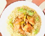 A picture of step 7 of Spanish Chicken.