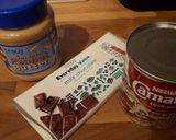 A picture of step 1 of Peanut butter fridge fudge.