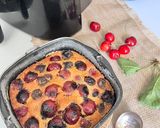 A picture of step 3 of Cherry Almond Clafoutis in the Air Fryer.