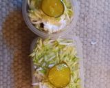 A picture of step 7 of "Zucchini and Pickles" vegan salad.