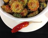 A picture of step 5 of Crispy Karela (bitter gourd).