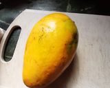 A picture of step 1 of Mango lychee panna cotta.