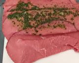 A picture of step 1 of My Coriander and Garlic Beef Salad 🥰.