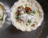 A picture of step 9 of Mini quiche of sun-dried tomatoes & Indian basil.