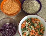 A picture of step 1 of Oats Khichadi.