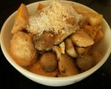 Hình bước làm 1 của món bún chả cá chay