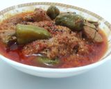 A picture of step 8 of Achar Gosht.