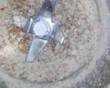 A picture of step 1 of Badaam Naariyal Burfi.