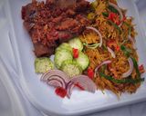 A picture of step 8 of African salad (Abacha).