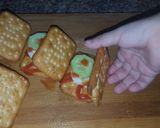 A picture of step 2 of Tea time Tuc snacks 😍.