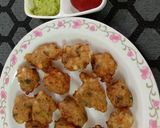 A picture of step 4 of Shingada flour fritters.