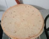 A picture of step 9 of Cumin khakhra.