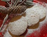 A picture of step 3 of Kourabiedes.