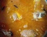 A picture of step 3 of Palak gosht.