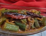 Title - Khatti Meethi Bhindi रेसिपी चरण 8 फोटो