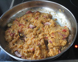Foto del paso 7 de la receta: Migas cuadradas con jamón