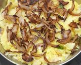 A picture of step 6 of Besan Pithala - Rice.