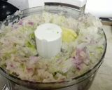 A picture of step 2 of Baingan ka salan.