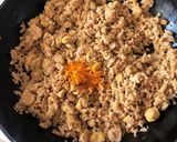 A picture of step 2 of Soya Bean Thoran - Kerala style.