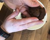 A picture of step 2 of EasterBake Scotch creme egg.