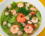 Hình bước làm 3 của món Canh bắp cải sú nấu tôm🦐🦐