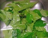 Hình bước làm 1 của món Thịt bằm rang lá cách
