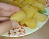 A picture of step 1 of Khattay alu.