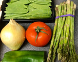 Foto del paso 2 de la receta: Parrillada de verduras con tapenade de aceitunas y almendras