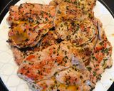 Foto del paso 5 de la receta Chuletas de cabezada de cerdo a la plancha con vinagreta