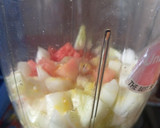 A picture of step 1 of Watermelon Cucumber Smoothie.