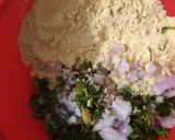 A picture of step 2 of Sattu ke parathe.