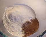 Mézeskalács muffin (narancsos töltelékkel, csokikrémmel) recept fázis 1 fotója