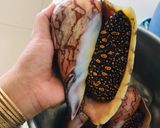 Hình bước làm 1 của món Ốc giác hấp gừng