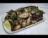 Foto langkah ke 4 dari resep Cumi Saus Hitam Manis.